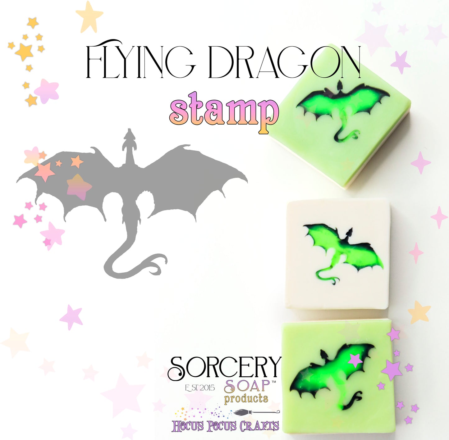 Flying Dragon Soap Stamp