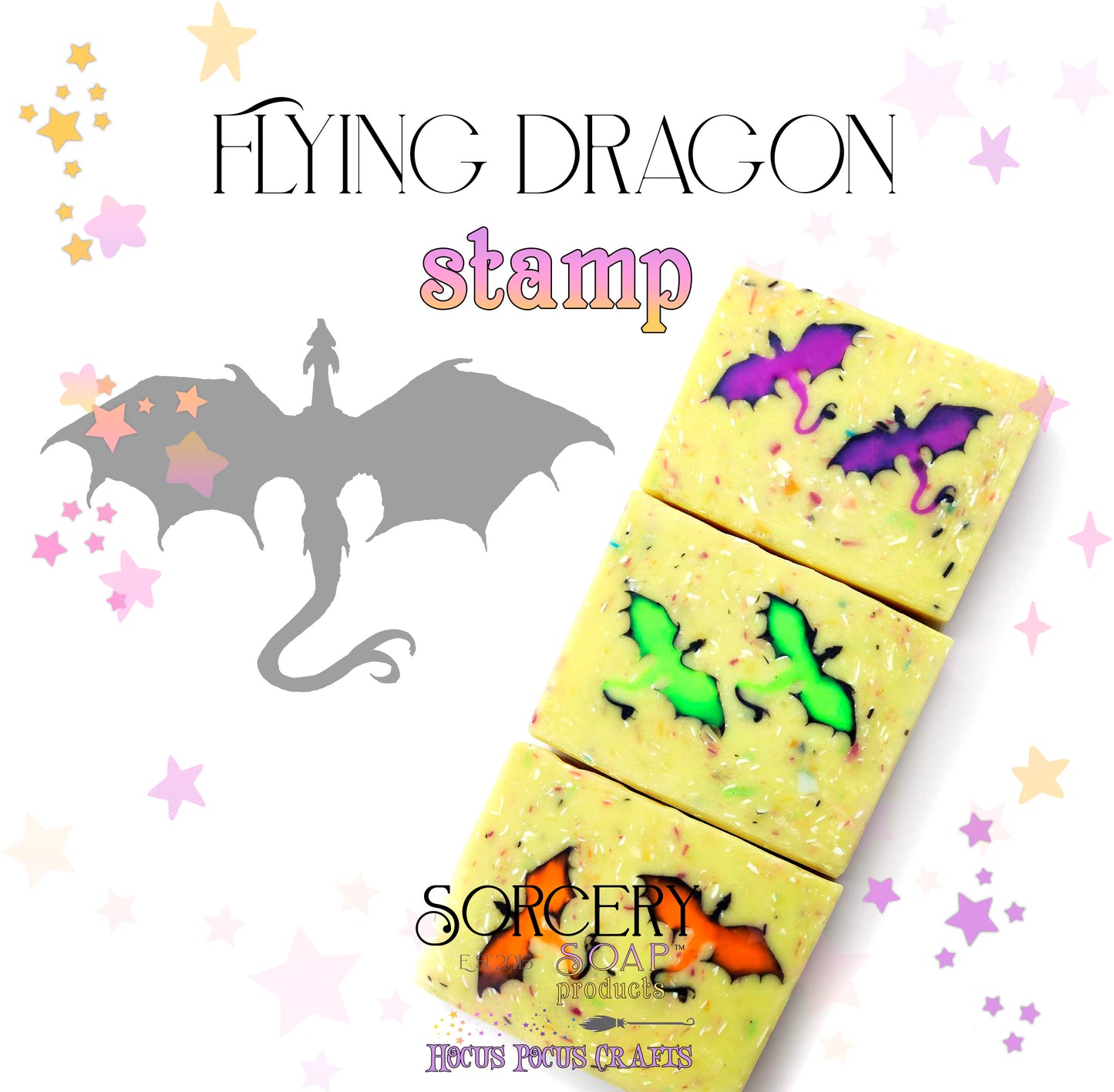 Flying Dragon Soap Stamp