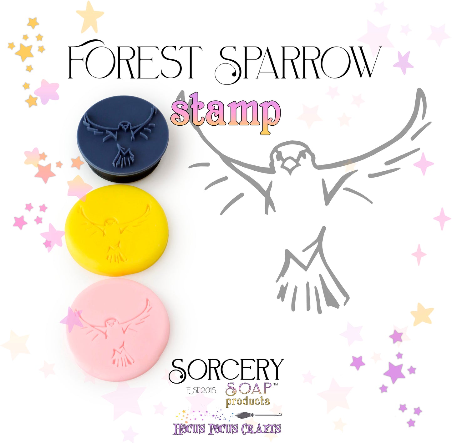 Forest - Sparrow Bird Stamp