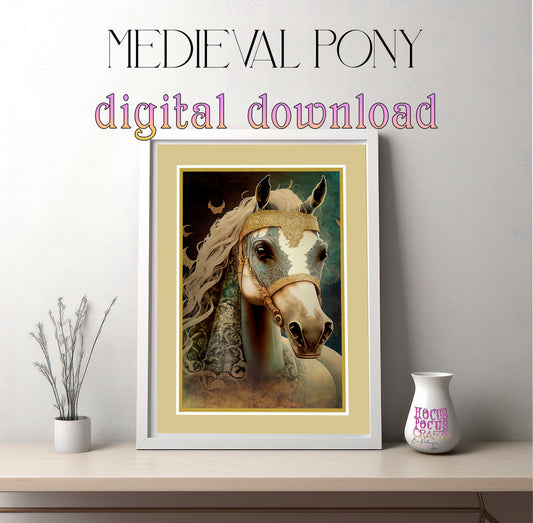 Medieval Pony Digital Download