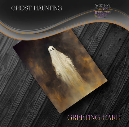 Ghost Haunting Greeting Card