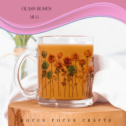 Glass Roses Mug 10 oz by Sorcery Soap + Hocus Pocus Craft