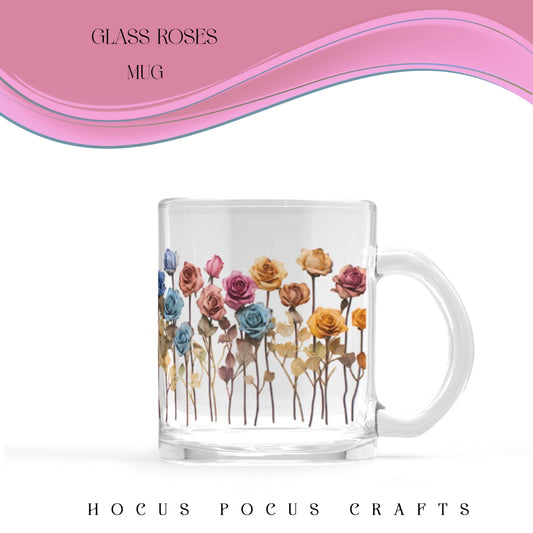 Glass Roses Mug 10 oz by Sorcery Soap + Hocus Pocus Craft