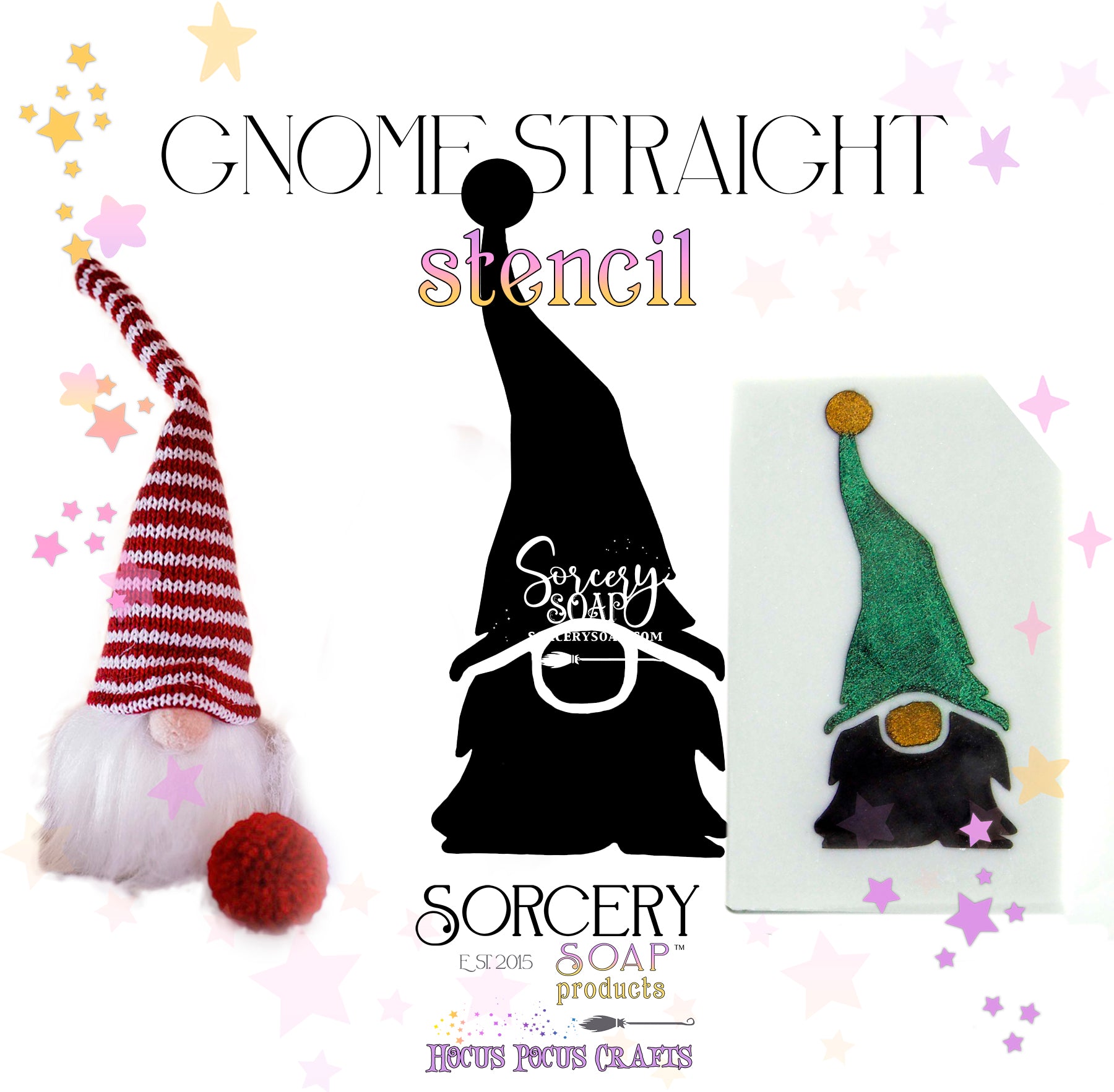 Gnome Stencil Straight