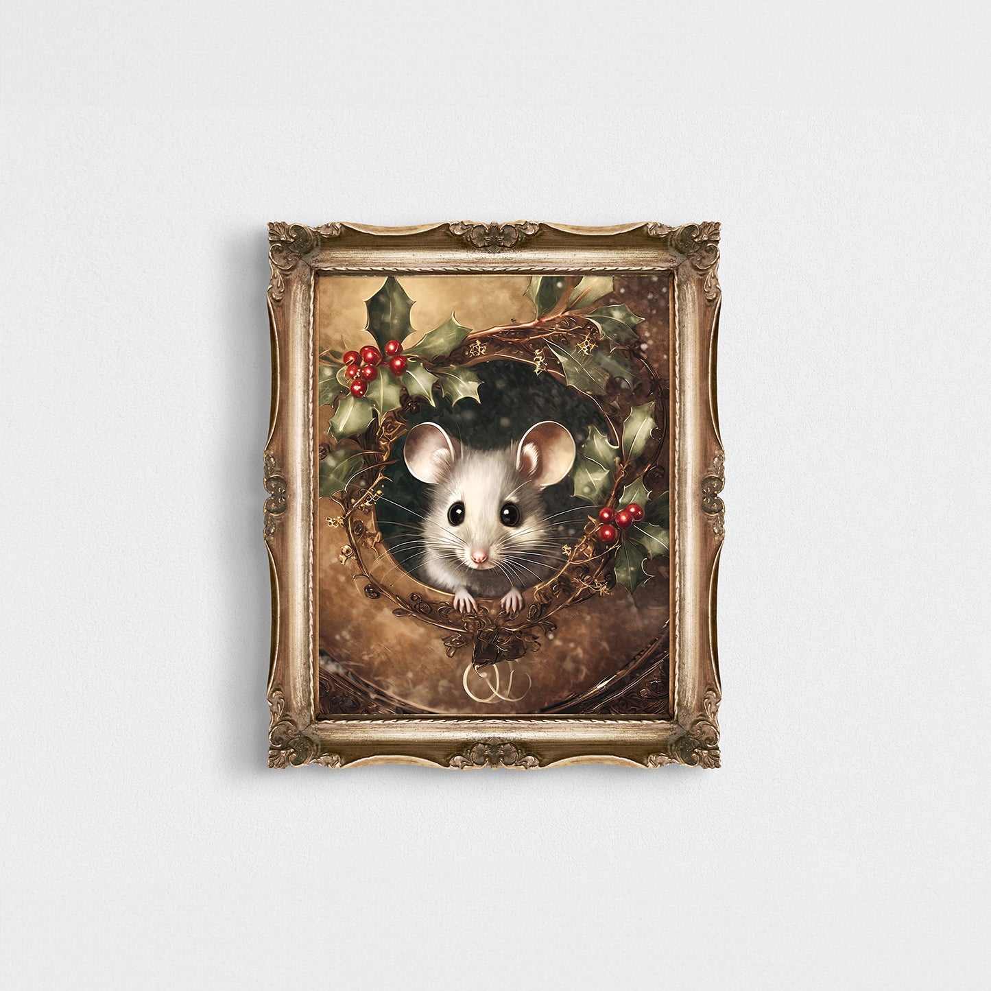 Christmas Mouse Print 8 x10