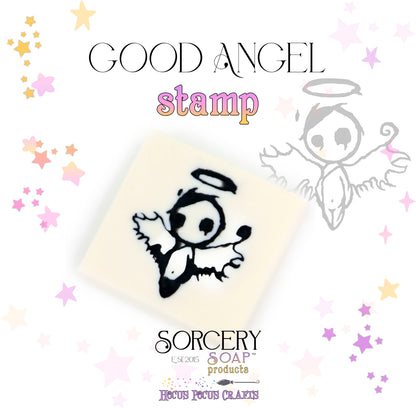 Good Bad Angel Stamp