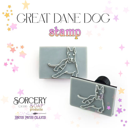 Great Dane Dog Stamp