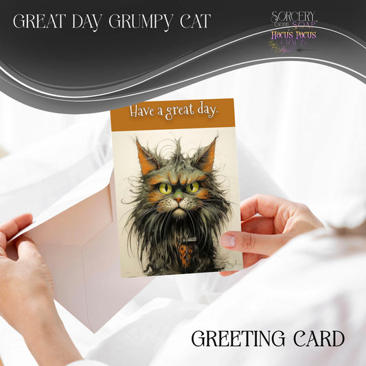 Great Day Grumpy Cat Greeting Cards