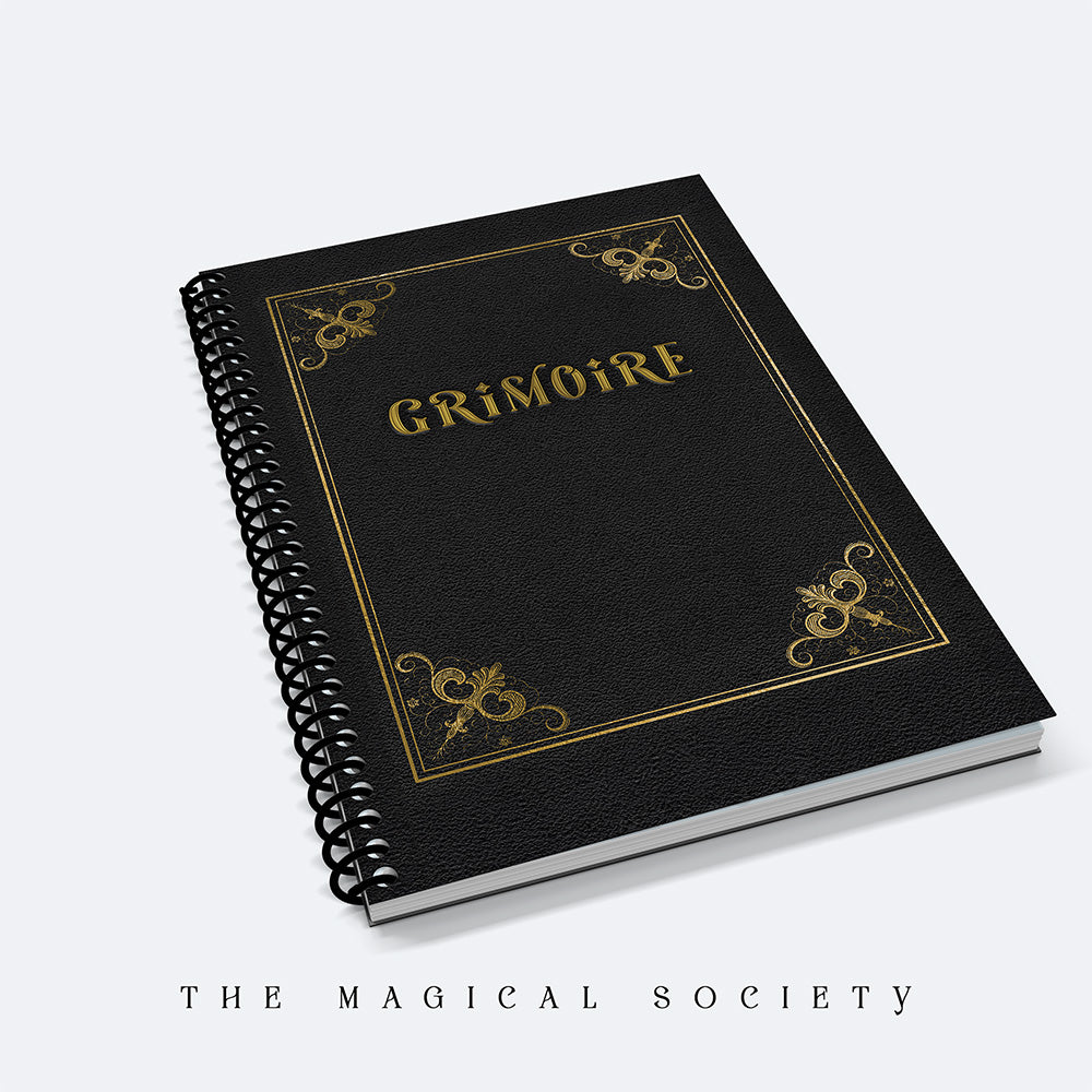 Black Gilded Grimoire Notebook 