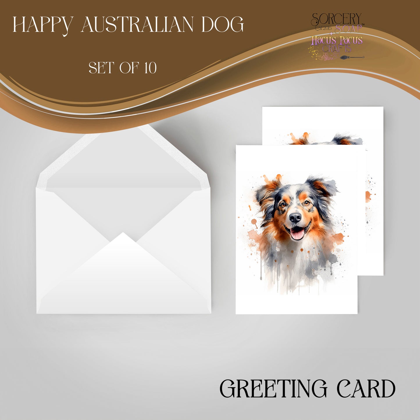 Happy Australian Dog Greeting Card
