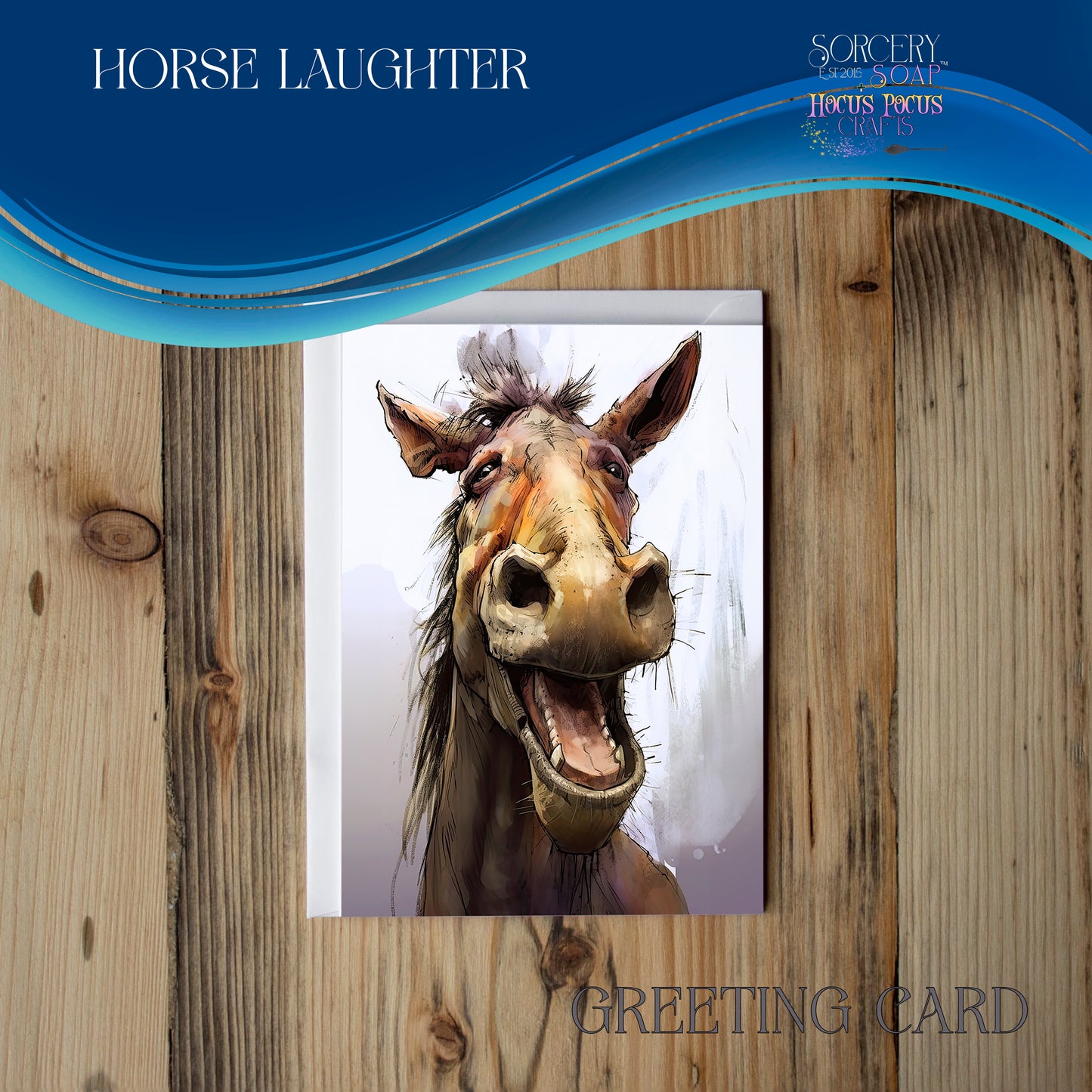 Horse Laughter Greeting Cards