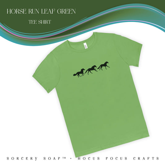 Horse Run Leaf Green Tshirt