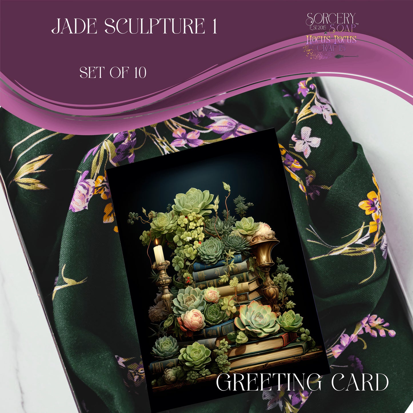 Jade Sculpture 1 Greeting Cards