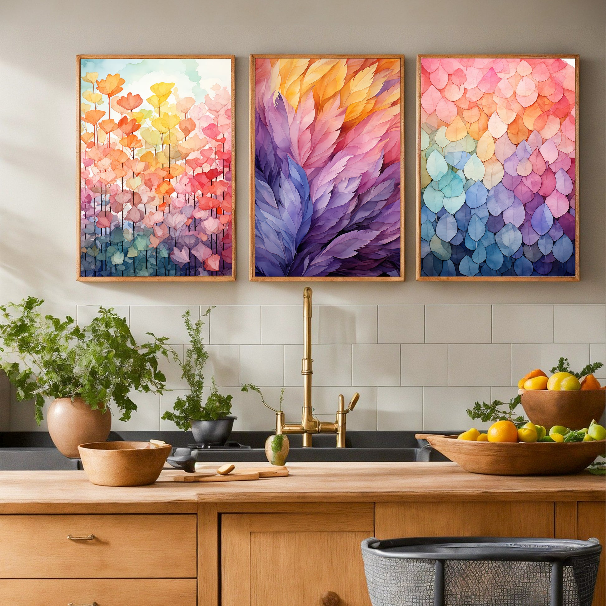 Colorful Leaves Print - 24" x 36"