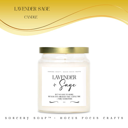 Lavender & Sage Candle Apothecary Jar 9oz
