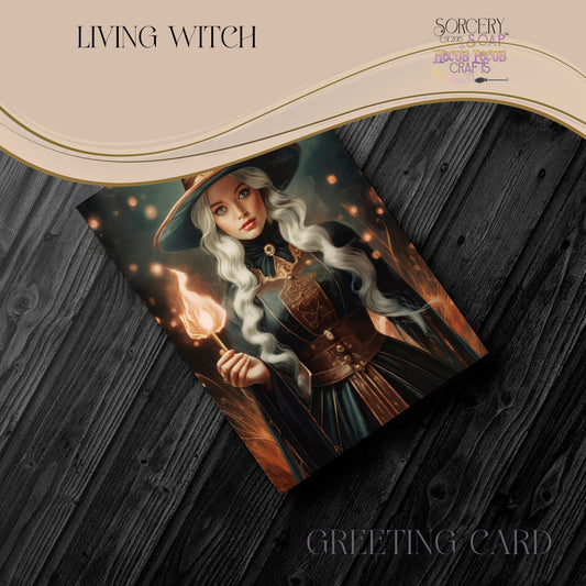Living Witch greeting card