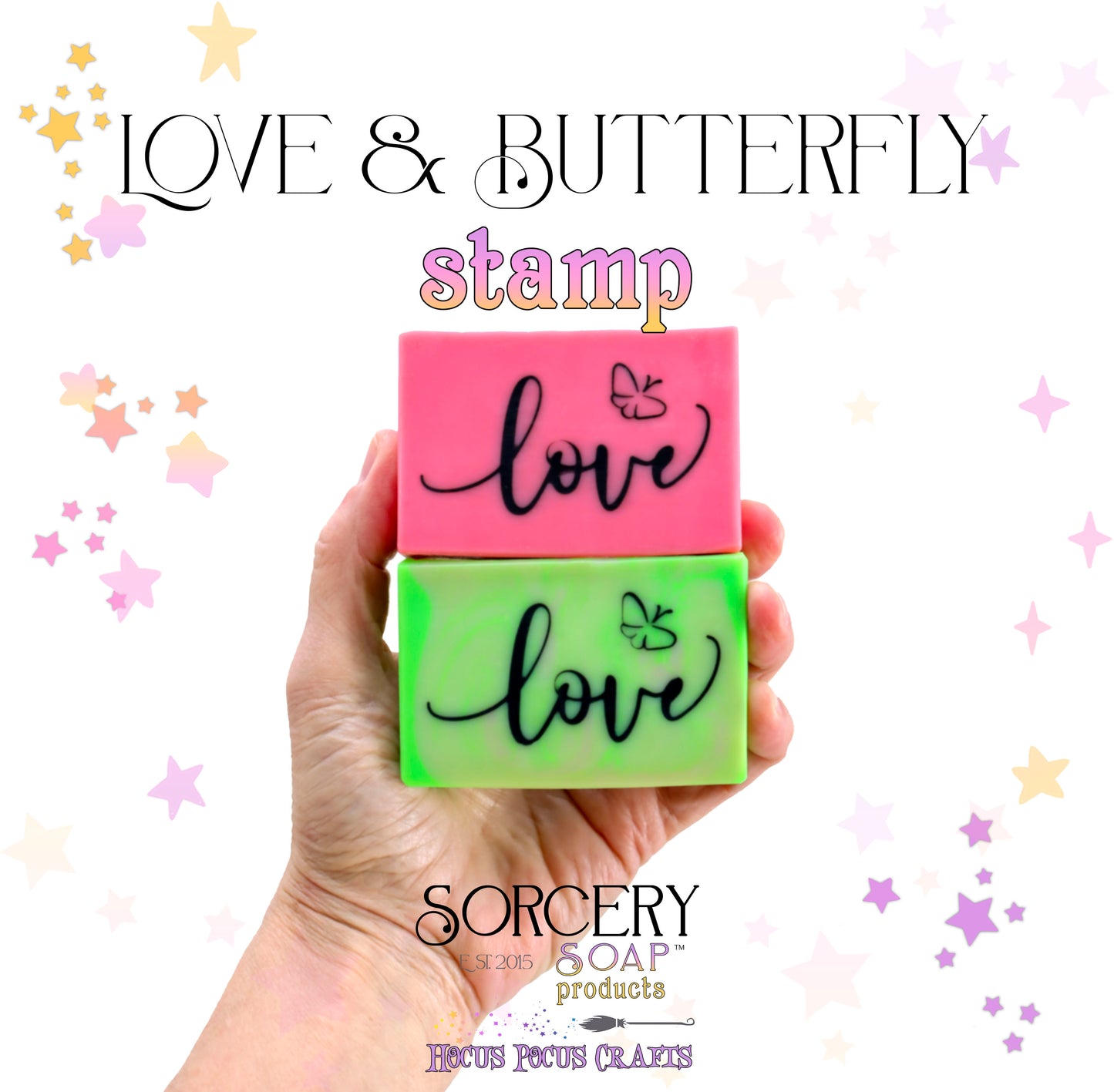 Love + Butterfly Stamp