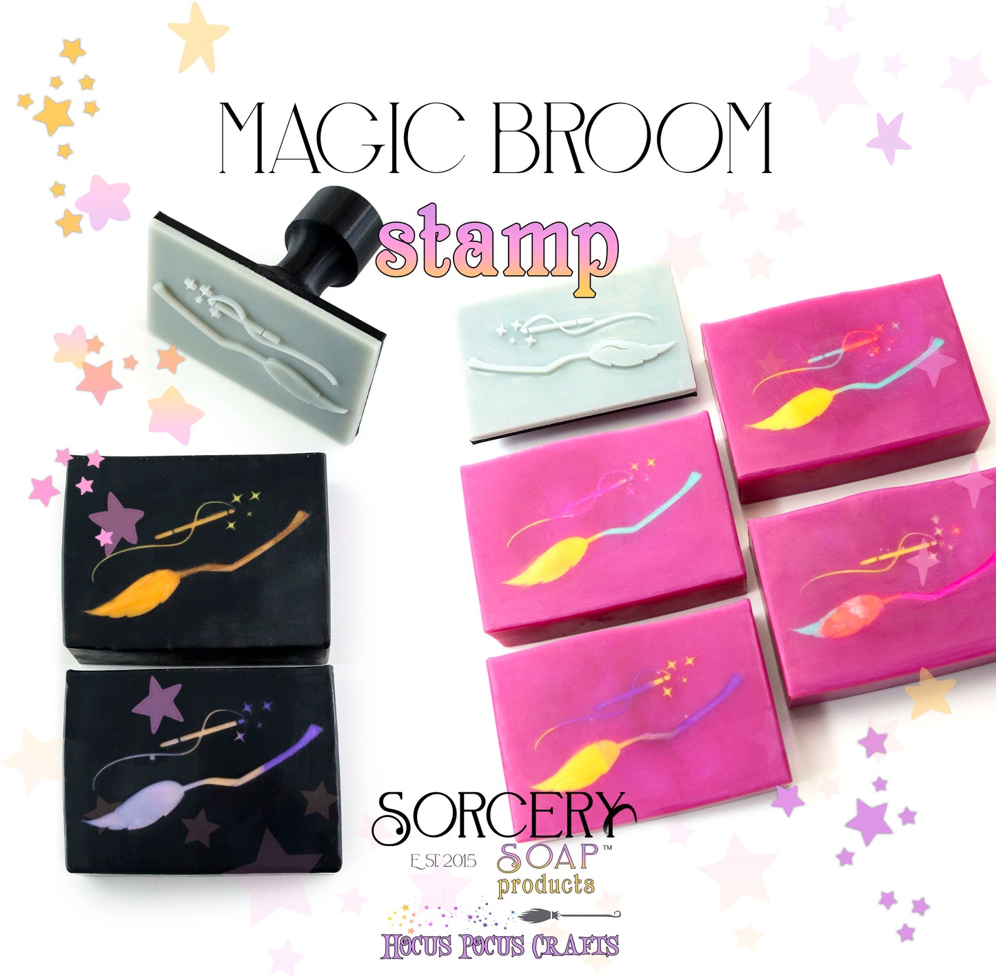 Magical Broom Soap Stamp