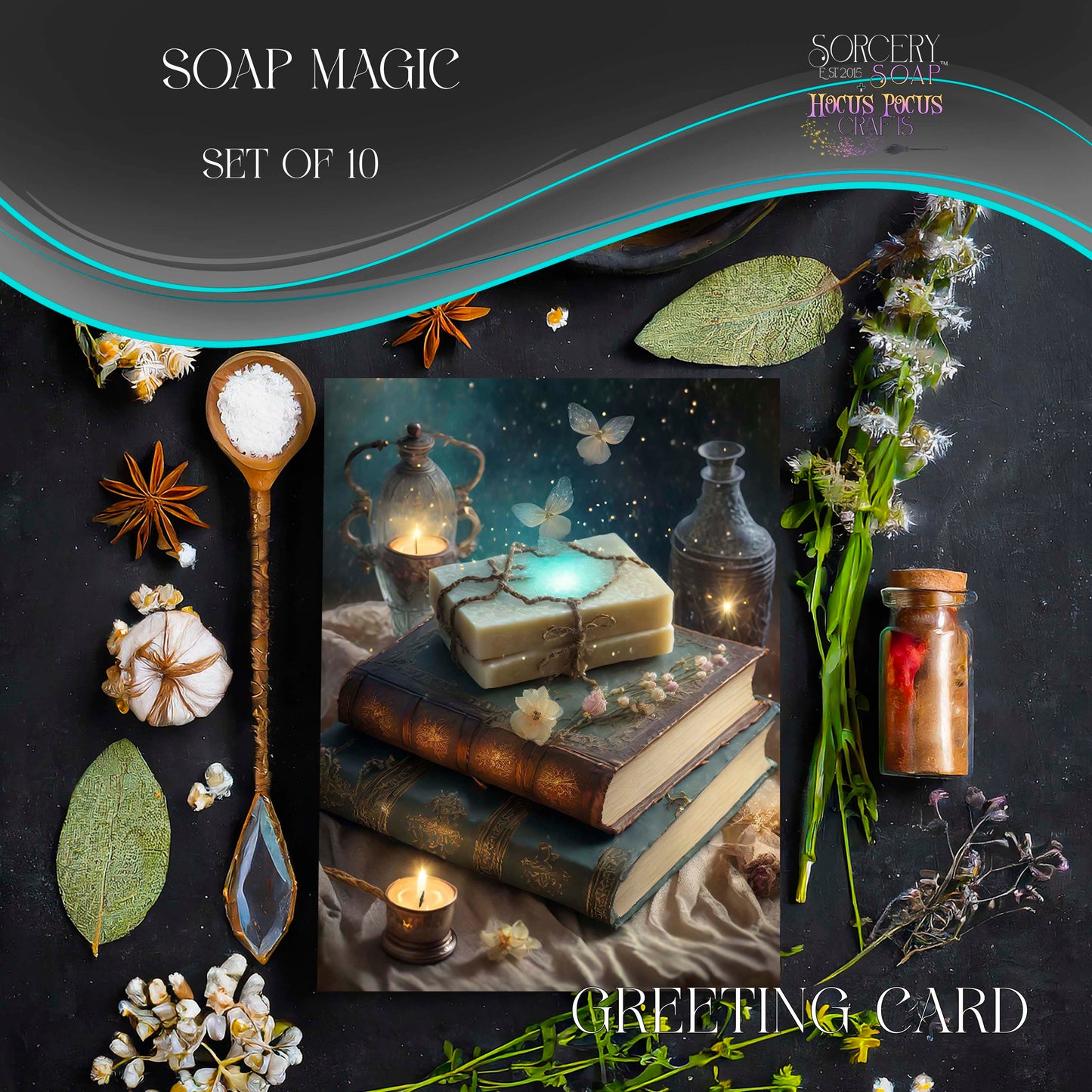 Soap Magic Greeting Card