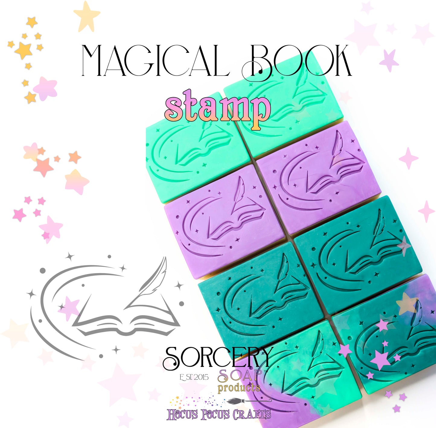 Magical Book Soap Stamp