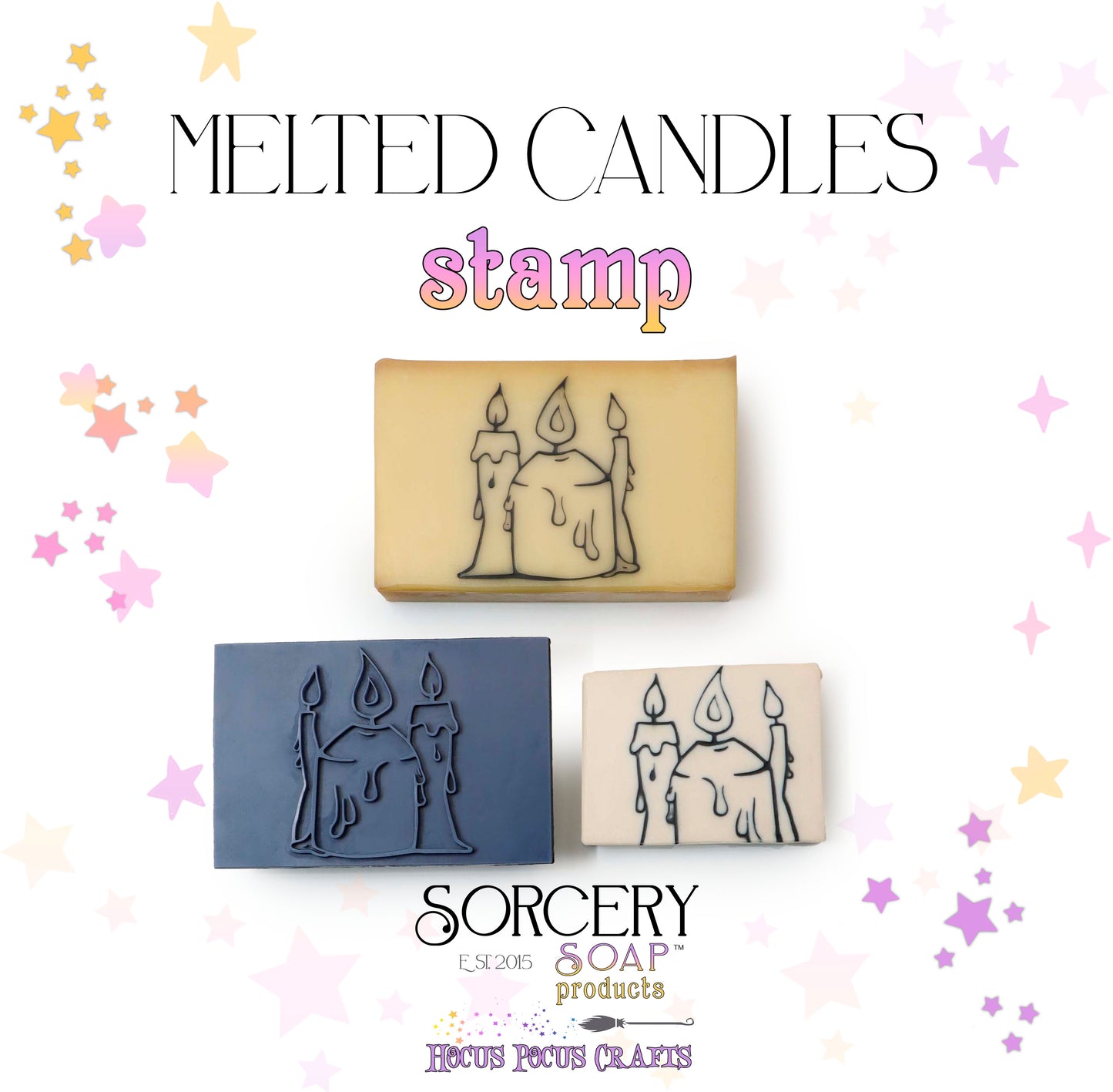 Melted Candles Stamp