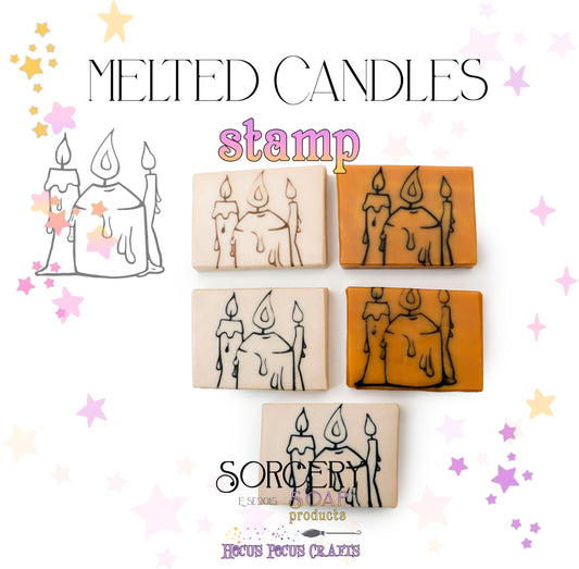 Melted Candles Stamp