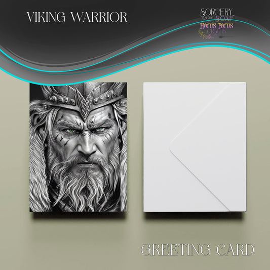 Viking Warrior Greeting Card