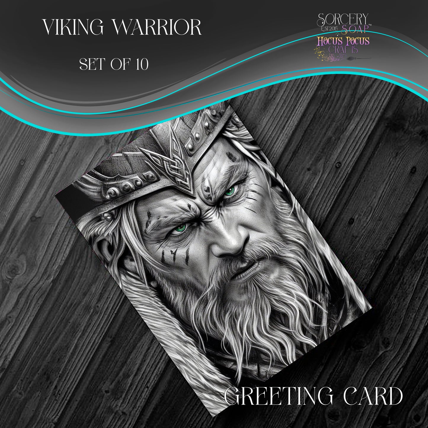 Viking Warrior Greeting Card