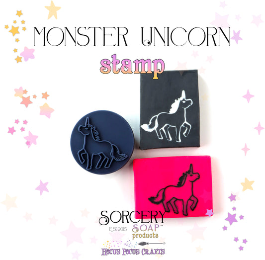 Monster - Unicorn Stamp
