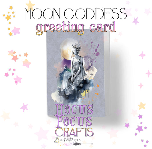 Moon Goddess Greeting Card