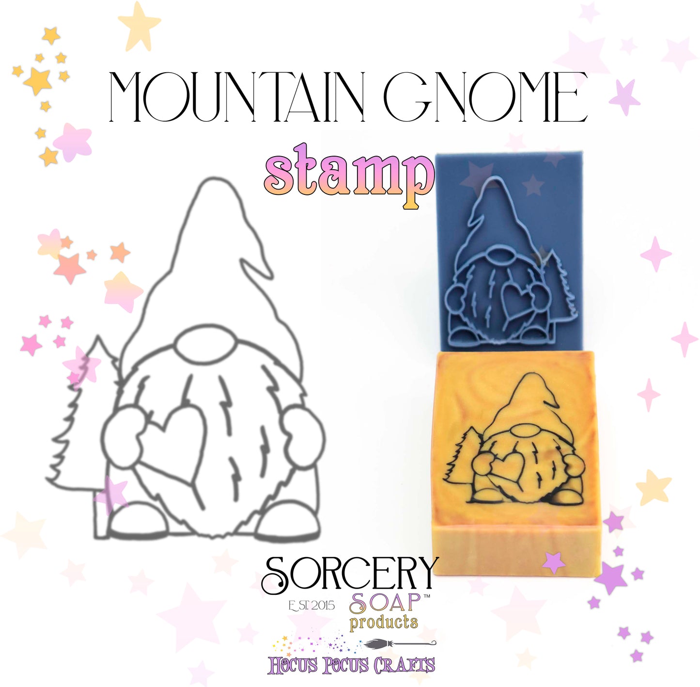 Mountain Gnome Stamp