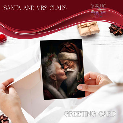Santa and Mrs Claus Greeting Card