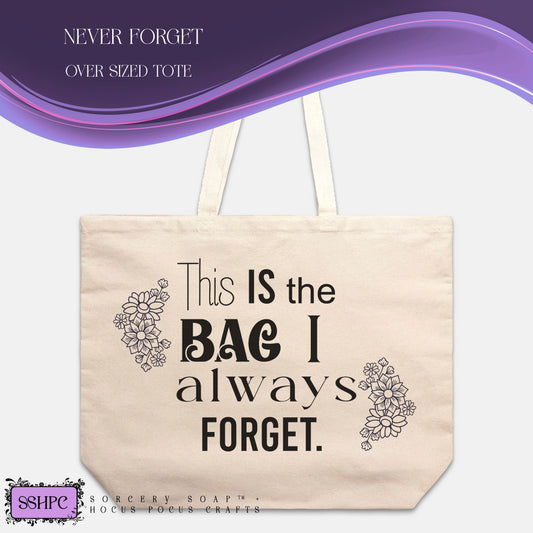 Always Forget Me Nots Oversized Tote