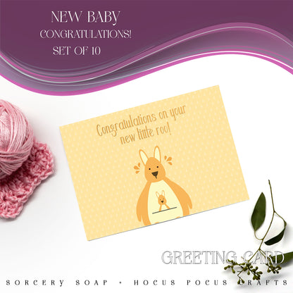 Baby Welcome - New Roo Greeting Card
