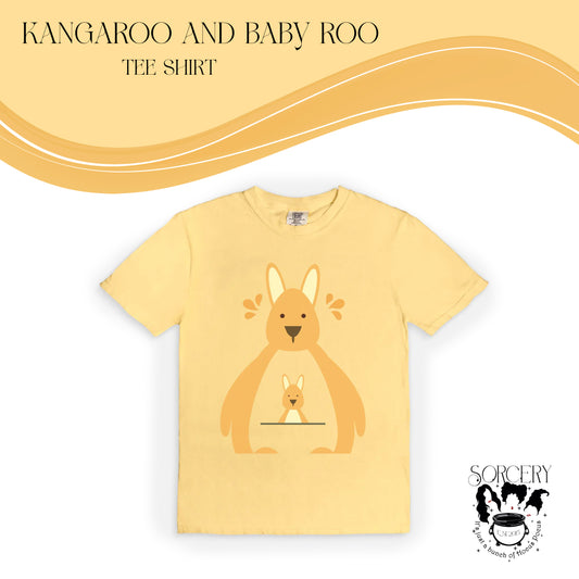 Kangaroo and Baby Roo Tee Shirt Mother and Baby