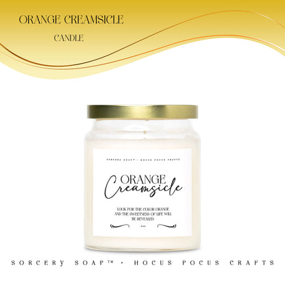 Orange Creamsicle Candle Apothecary Jar 9oz