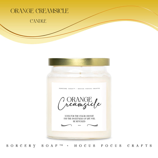 Orange Creamsicle Candle Apothecary Jar 9oz