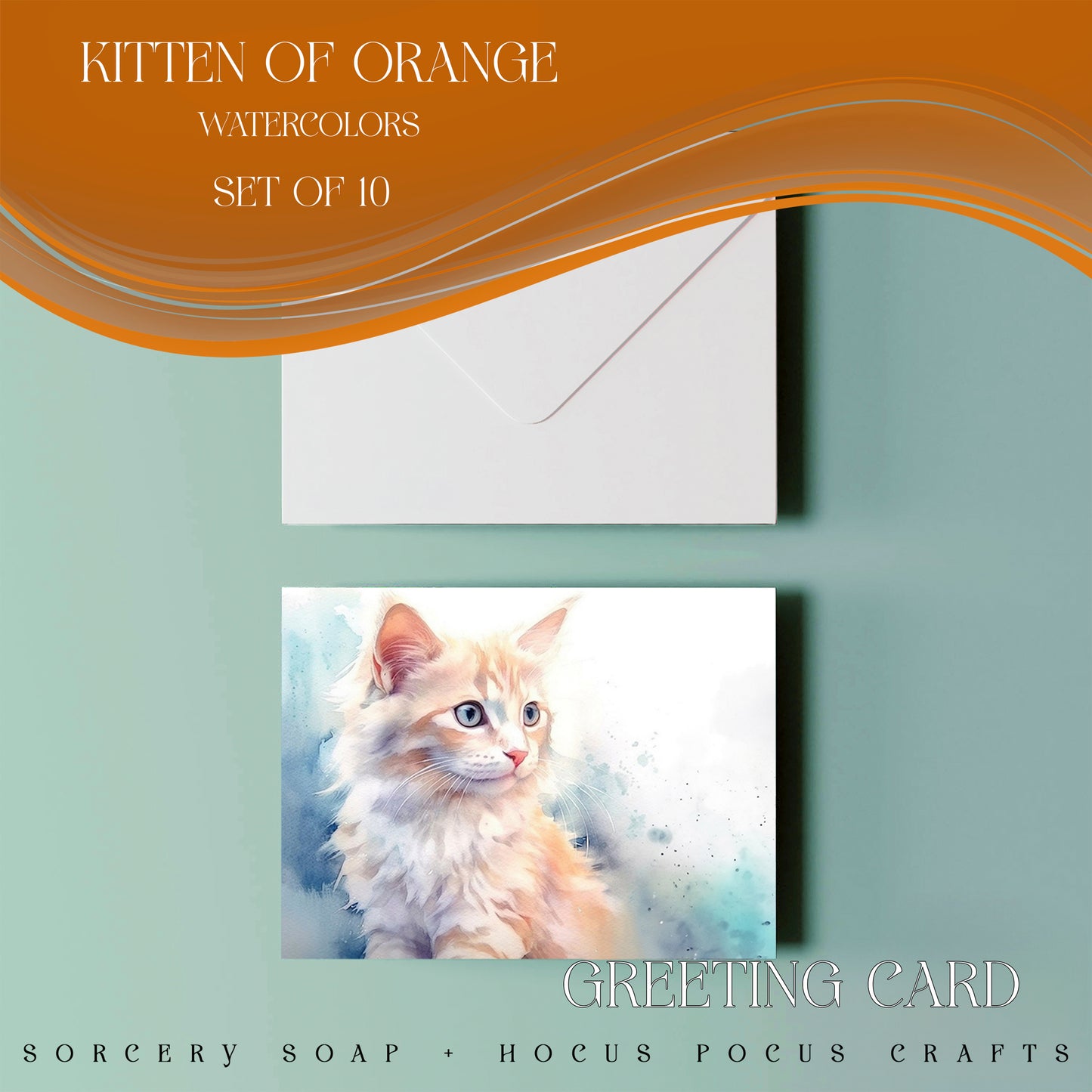 Kitten of Orange Greeting Card