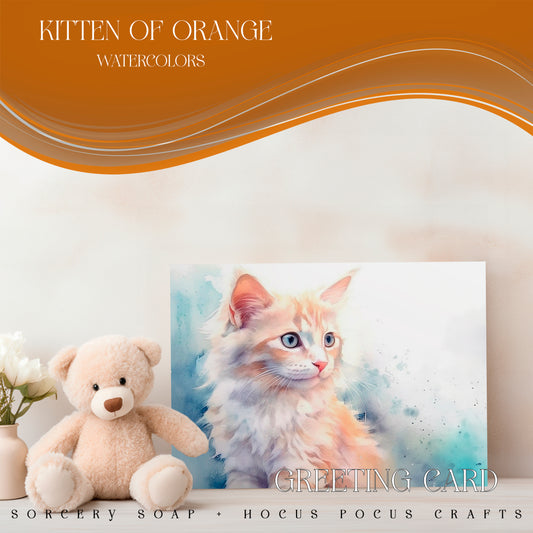 Kitten of Orange Greeting Card