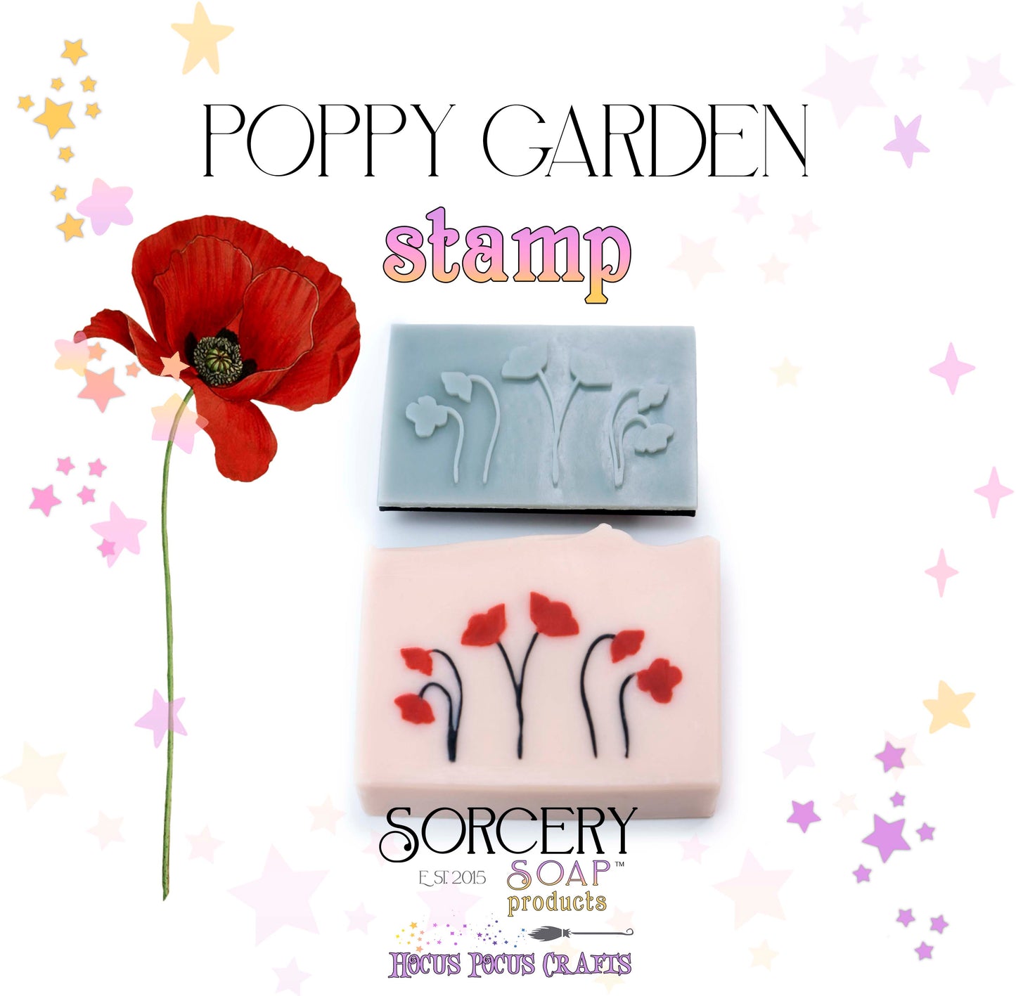 Poppy Garden Stamp