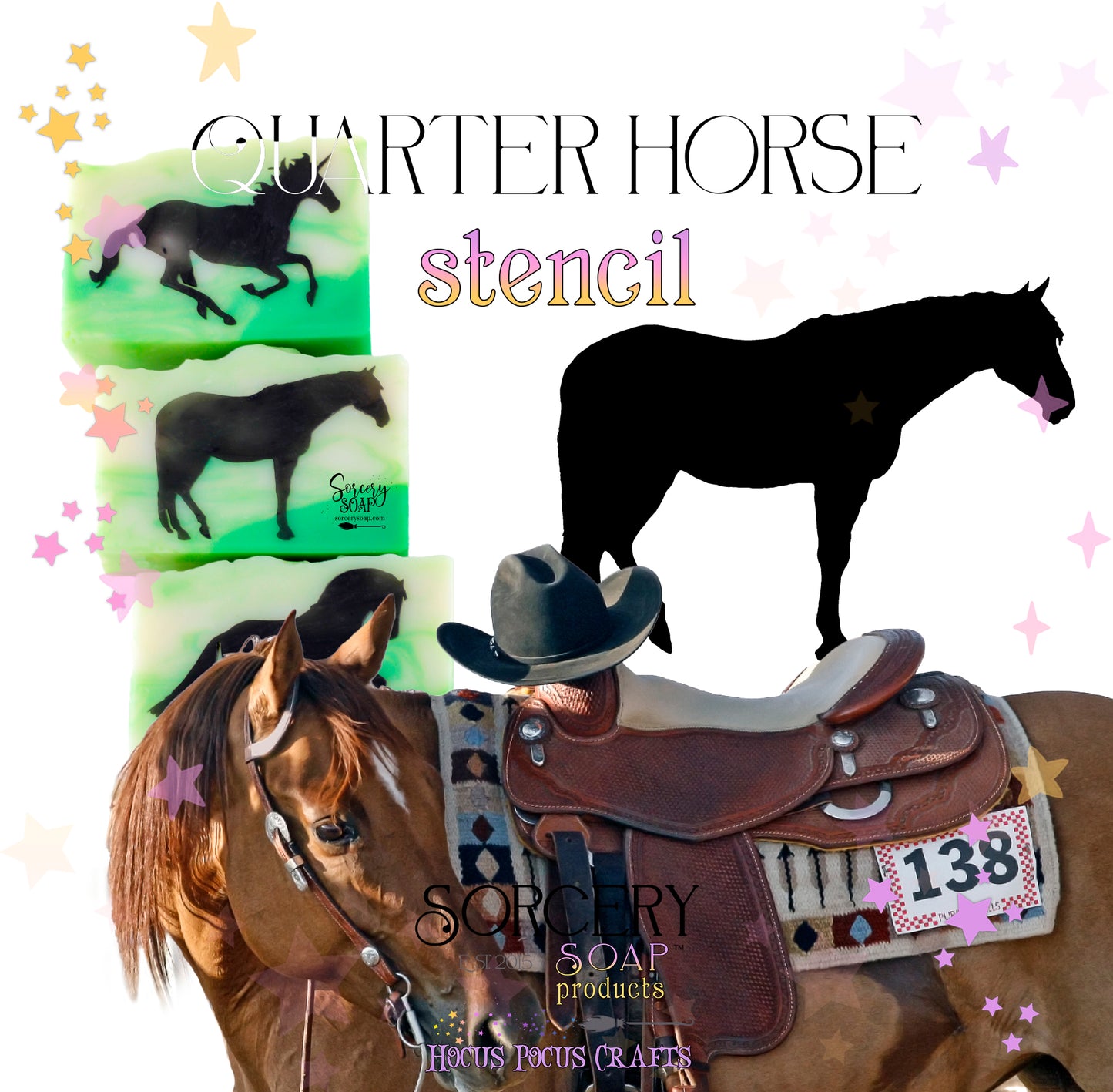 Horse Stencils Quarter Horse