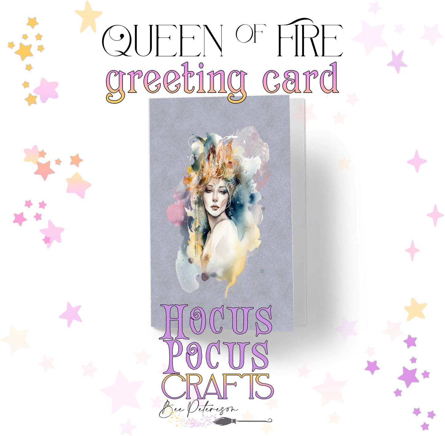 Queen of Fire Greeting Card