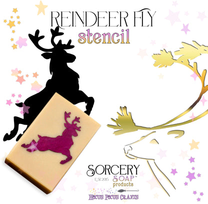 Holiday Stencils Reindeer Fly
