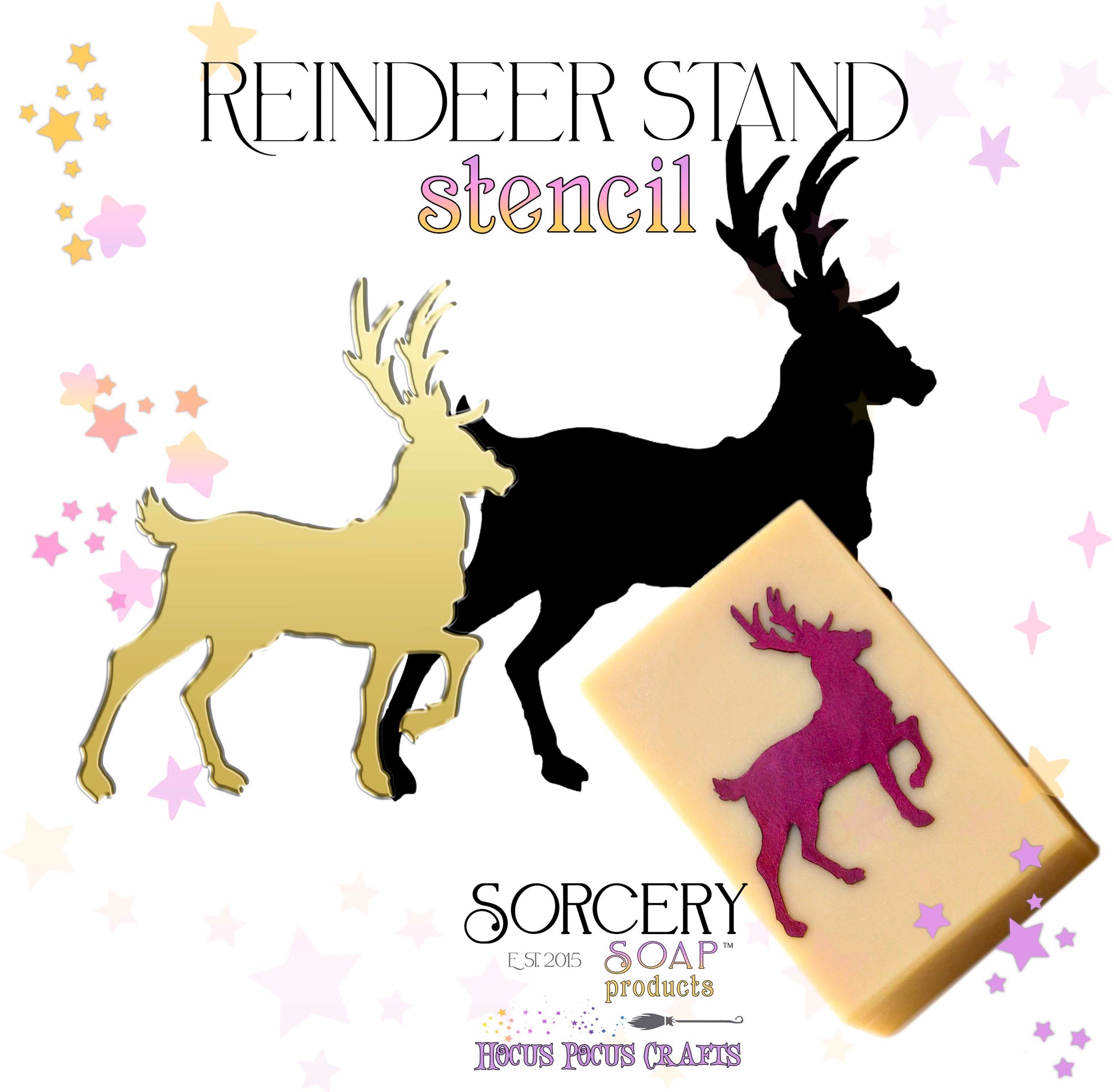 Holiday Stencils Reindeer Stand
