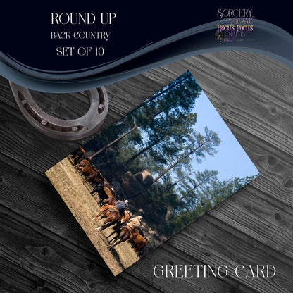 Back Country Greeting Cards - Round Up