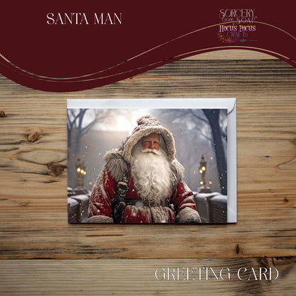 Santa Man Greeting Card