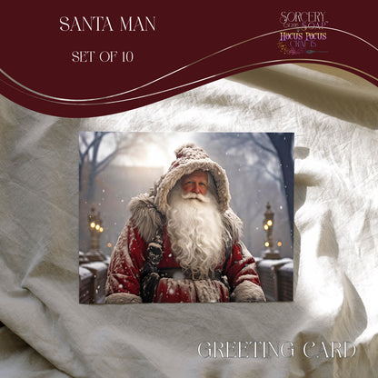 Santa Man Greeting Card