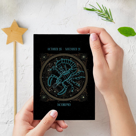 Astrology Scorpio Folded Card A2 (QTY 10)