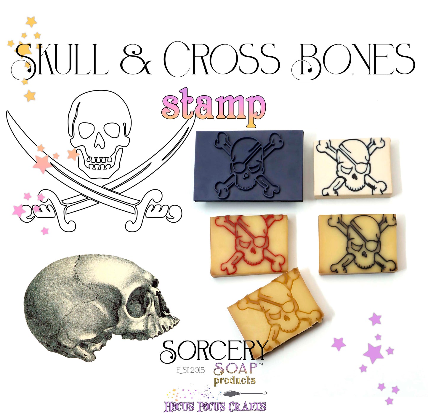 Skull and Crossbones Stamp