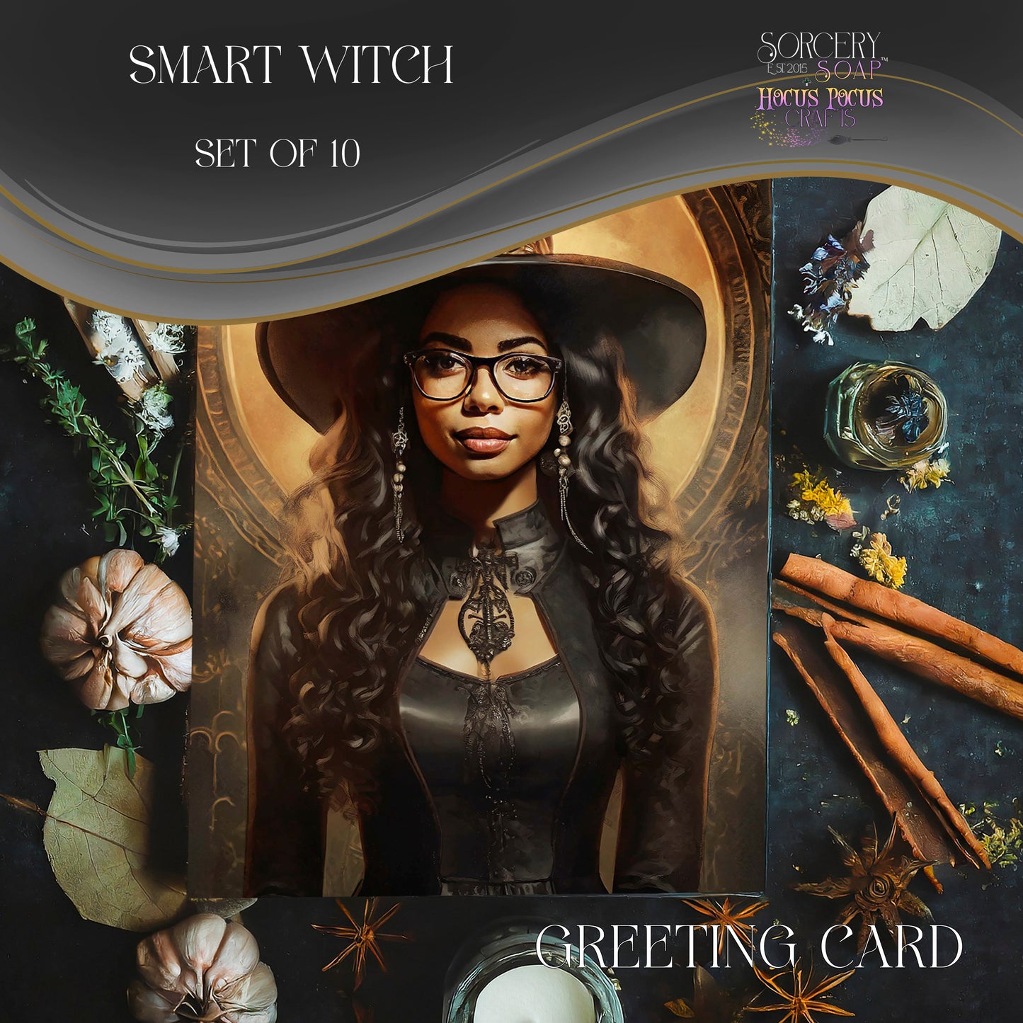 Smart Witch Greeting Card